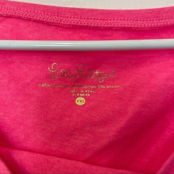 Lilly Pulitzer Keria Off The Should Knit Top Pink Cosmo - Picture 6 of 8